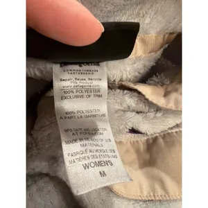 Patagonia Womens Re-Tool Snap-T‎ Polartec Fleece Pullover Jacket Beige Medium thumbnail 8