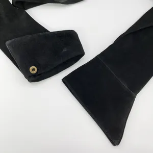 Vintage Westbury Leather Shirt Jacket Women M Black Suede Minimal Indie Edgy 90s thumbnail 12