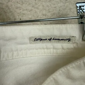 Citizens of Humanity Skirt Womens 27 White Embroidered Pockets‎ Pleats USA thumbnail 6