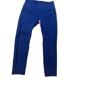 Lululemon Wunder Train crop blue 23” size 8 thumbnail 7