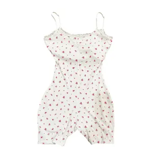 SKIMS White Soft Lounge Lace Romper Neon Orchid Rose Floral – Sold Out – Size M thumbnail 3