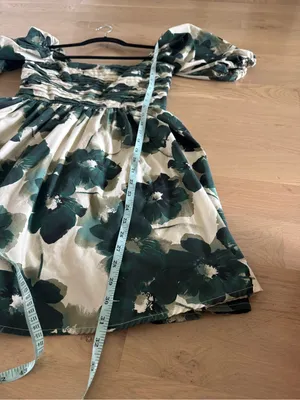 Abercrombie & Fitch Emerson Poplin Green Floral Mini Dress size medium thumbnail 7