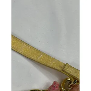 Luv Betsey by Betsey Johnson SKU 7885 Yellow Gold Glittery Shoulder Bag With Ch thumbnail 7
