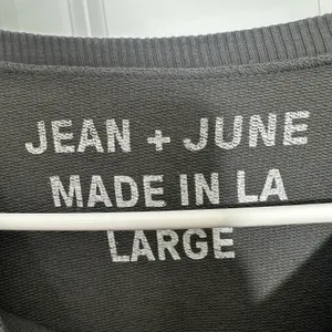 Jean + June Sweatshirt Womens Large Gray Girl Gang Graphic Pullover Cotton thumbnail 2