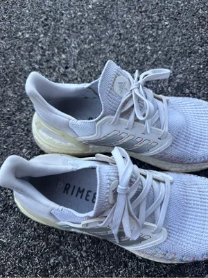 Adidas Ultraboost 20 White Multicolor Running Shoes Women’s 7.5 thumbnail 4