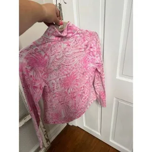 Lilly‎ Pulitzer Skipper Popover Half-Zip Top Paradise Pink Rule Breakers Size XS thumbnail 5