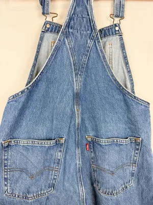 Levi’s Vintage Denim Overalls Straight Leg File Away Size Small thumbnail 12