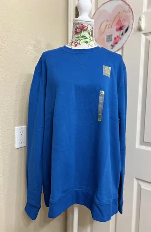 Tek Gear Men's Crewneck Sweater in Vibrant Blue thumbnail 1