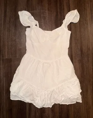 Hollister Flutter Sleeve Pinch Mini Skort Dress thumbnail 1
