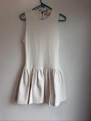 Alice and Olivia Ella Combo Faux Leather Sleeveless Dress size 4 NWT thumbnail 3