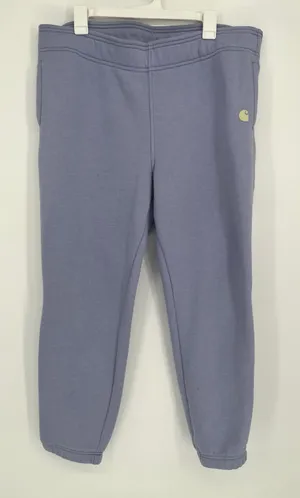 Carhartt Relaxed Fit Jogger Sweatpants Women XL Lavender Fleece Loungewear Work thumbnail 1