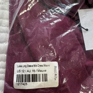 Princess Polly - LUKEA LONG SLEEVE MINI DRESS MAUVE thumbnail 9