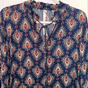 Anthropologie Uncle Frank Dress Ruffle Long Sleeve XS 100%rayon style 33350 USA thumbnail 5