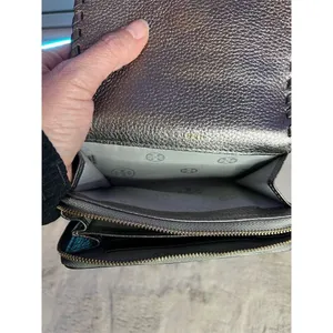 Tory Burch Women's Silver Braided Leather Wristlet Wallet thumbnail 7