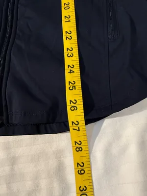 Chico's Navy Hooded Zip Jacket thumbnail 5