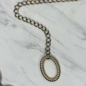 Chunky Textured Oval Link Gold Tone Chain Belt Large/XL (L/XL) ✨ thumbnail 10