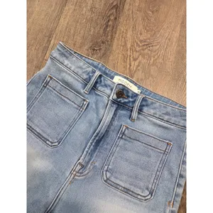 OAT New York High Rise Wide Leg Size 6/28 Frayed Hem Stretch Jeans P0054 thumbnail 2