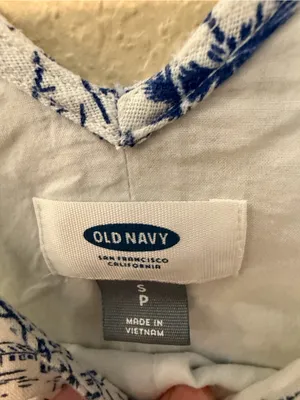 Old Navy Linen Blend Ferris Wheel Boardwalk‎ Print Dress Size Small NWT thumbnail 5