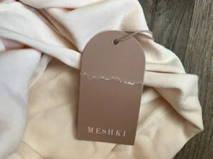 NWT Meshki Terese Off the Shoulder Maxi Dress Cream thumbnail 14