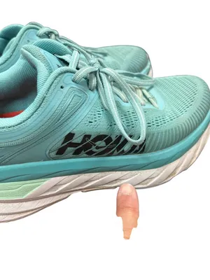Hoka One Bondi 7 wms teel green walking running sneakers sz 8..5 SKU 10-415 thumbnail 15