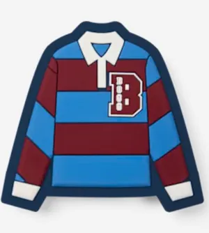 NWT Bogg Bag Rugby Shirt Bogg Bits Blue Red Bag Charm Accessory thumbnail 1