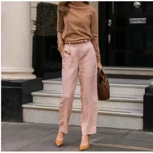 J. Crew Ingrid Pants Women's Size 2T Gramercy Twill Blush Pink Trousers BK256 thumbnail 2