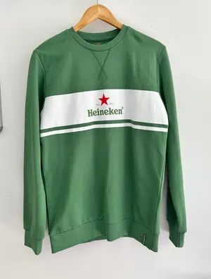 Heineken Green Organic Cotton Crewneck Sweatshirt Medium thumbnail 1