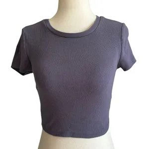 Garage Gray Ribbed Crop Top Women's Size Small | 6-33 thumbnail 1