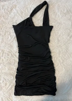 White Fox Black Cocktail Dress thumbnail 3