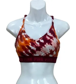 Victoria's Secret PINK Ultimate Tie Dye sports bra size M thumbnail 1
