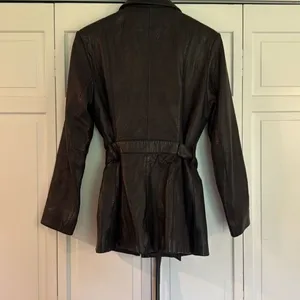 Nine West Vintage 100% genuine leather zip front jacket M thumbnail 6