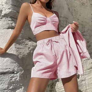 Striped Pink Three-Piece Set thumbnail 3