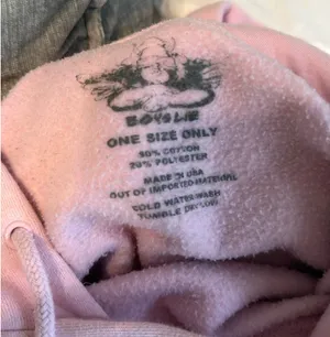 Boys Lie Hoodie Pink 1-800 Remix thumbnail 3