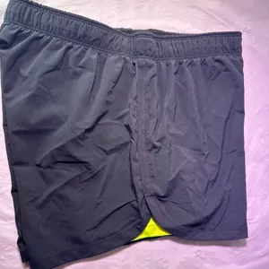 Nike Black Shorts with Neon Yellow Interior thumbnail 1