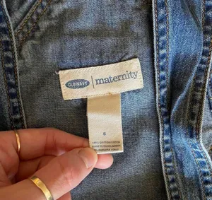 Vintage y2k Maternity Denim Overalls 🔥 thumbnail 5
