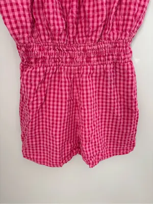 Anthropologie Somerset Gingham Romper size Large thumbnail 4