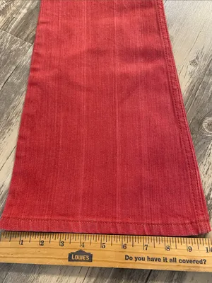 NWT Wrangler x Lainey Wilson Bootcut Flare Western Cowgirl Jeans Red W27 x L31 thumbnail 5