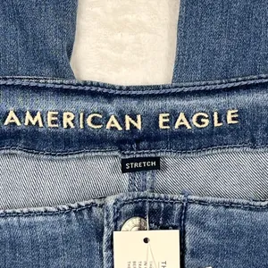American Eagle Outfitters Women's Wide Leg Jeans - Medium Blue thumbnail 2