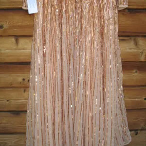 Mac Duggal 5509 SEQUINED WRAP OVER 3/4 SLEEVE GOWN thumbnail 14