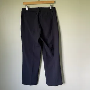 J. Crew Mid-Rise Cropped Dress Pants Navy Blue Workwear Women's Size 6 thumbnail 2