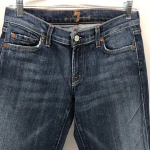 7 For All Mankind bootcut sparkle pockets Y2K jeans thumbnail 2