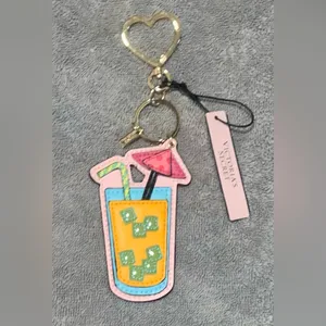NWT Victoria’s Secret Tropical Cocktail Drink Purse Charm Keychain thumbnail 2