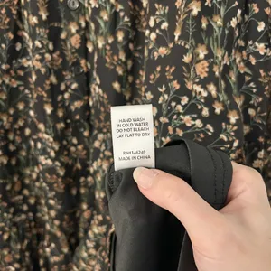 Baltic Born Huxley Tiered Button Up Fit & Flare Dress Black Floral Size XL NWOT thumbnail 8