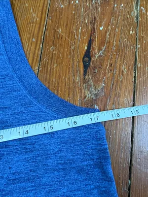 Rhoback Drift Performance Crop Tank heathered Fleet Navy/Nightshade Size XS thumbnail 5