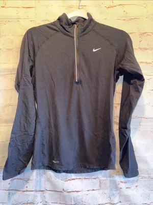 Nike Black Half-Zip Dri-FIT Element Athletic Pullover women’s small fitted thumbnail 1