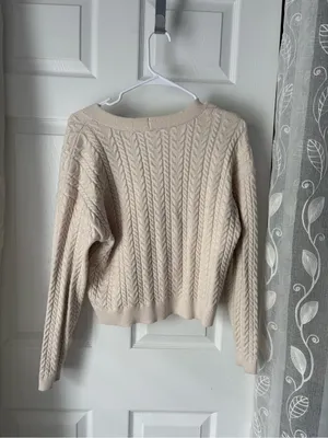 Cyrus Cable Knit Button-Front Women's Cardigan Sweater size L thumbnail 8