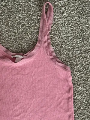 Victoria’s Secret Pink Ribbed Lettuce Hem Tank Top Large Y2K Cami 2000s thumbnail 4