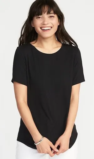 Old Navy Luxe Crew-Neck Tunic Tee thumbnail 1
