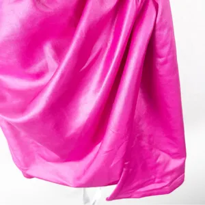 LUCY IN THE SKY Pink Draped Front Ruched Sides Low Back Cutout Mini Dress Small thumbnail 12