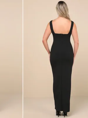 LULU's Sexy Wedding Chic Modern Minimalist Mermaid Trumpet Gown thumbnail 8